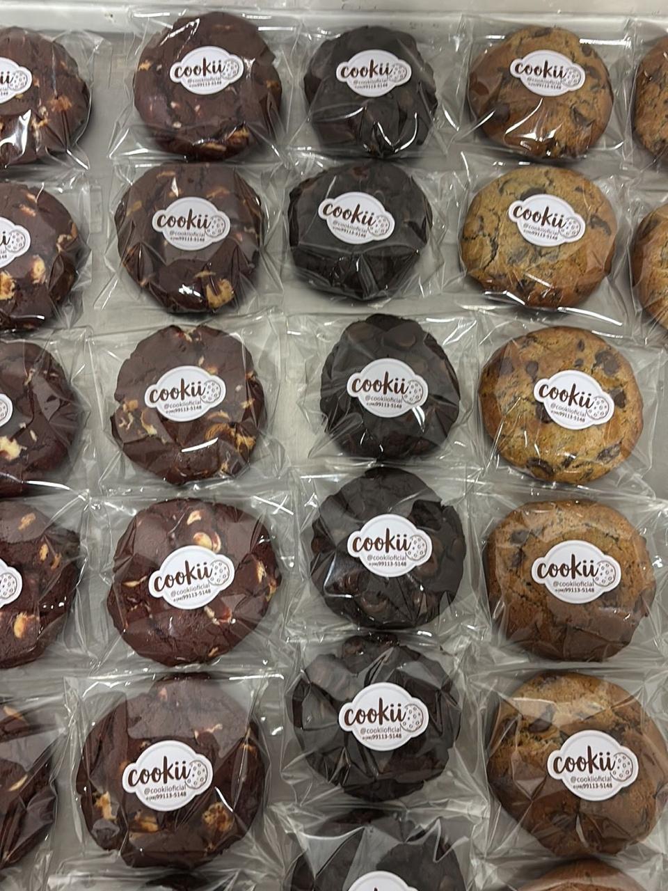 Painel de cookies Cookii embalados